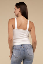 Load image into Gallery viewer, Ribbed Bra Padded V-Neck Tank Top
