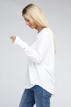 Load image into Gallery viewer, Cotton Raglan Sleeve Thumbhole Top
