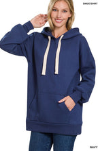 Load image into Gallery viewer, Oversized Hoodie Longline Sweatshirt
