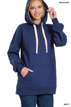 Load image into Gallery viewer, Oversized Hoodie Longline Sweatshirt
