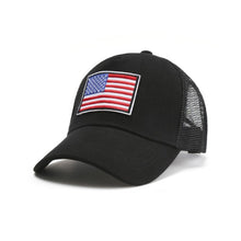 Load image into Gallery viewer, American Flag Unisex Trucker Hat
