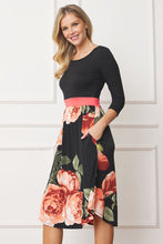 Load image into Gallery viewer, Curved Hem Band Midi Dress
