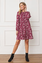 Load image into Gallery viewer, Floral Crew Neck Midi Dress
