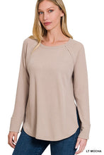 Load image into Gallery viewer, Melage Baby Waffle Long Sleeve Top
