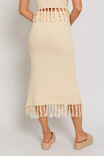 Load image into Gallery viewer, Tassel Detail Sweater Midi Skirt
