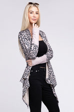 Load image into Gallery viewer, Leopard Print Open Front Cardigan
