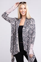 Load image into Gallery viewer, Leopard Print Open Front Cardigan
