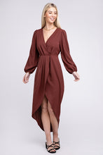 Load image into Gallery viewer, Deep V Neck Wrap Dress
