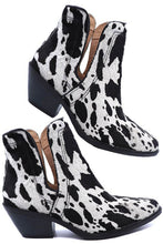 Load image into Gallery viewer, Western Cut Out Animal Hair Booties
