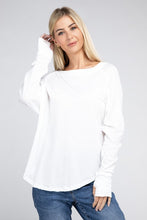 Load image into Gallery viewer, Cotton Raglan Sleeve Thumbhole Top
