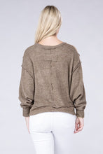 Load image into Gallery viewer, Brushed Melange Hacci Oversized Sweater
