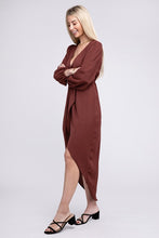 Load image into Gallery viewer, Deep V Neck Wrap Dress
