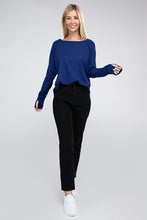 Load image into Gallery viewer, Cotton Raglan Sleeve Thumbhole Top
