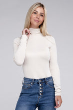 Load image into Gallery viewer, Ribbed Turtle Neck Long Sleeve Top
