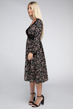 Load image into Gallery viewer, Contrast Lace Floral Print Dress
