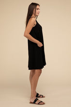 Load image into Gallery viewer, Sleeveless Flared Dress with Side Pockets
