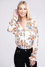 Load image into Gallery viewer, Floral chiffon blouse
