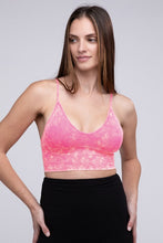 Load image into Gallery viewer, Washed Ribbed Bra Padded Tank Top
