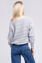 Load image into Gallery viewer, Boat Neck Cable Knit Sweater
