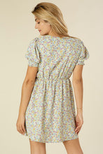 Load image into Gallery viewer, Floral V neck dress
