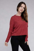 Load image into Gallery viewer, Ribbed Dolman Long Sleeve Sweater
