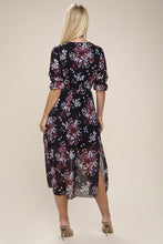 Load image into Gallery viewer, Floral Print  V Neck Maxi Dress
