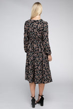 Load image into Gallery viewer, Contrast Lace Floral Print Dress
