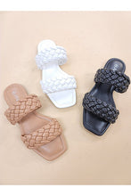 Load image into Gallery viewer, LIVIA-22-BRAID STRAP SLIDE SANDALS
