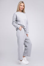 Load image into Gallery viewer, Textured Fabric Top and Pants Casual Set
