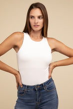 Load image into Gallery viewer, Boat Neck Sleeveless Padded Bodysuit
