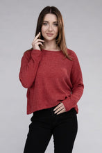 Load image into Gallery viewer, Ribbed Dolman Long Sleeve Sweater
