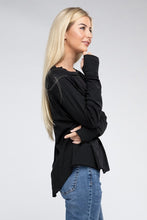 Load image into Gallery viewer, Cotton Raglan Sleeve Thumbhole Top
