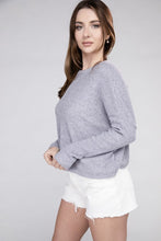 Load image into Gallery viewer, Ribbed Dolman Long Sleeve Sweater
