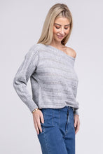 Load image into Gallery viewer, Boat Neck Cable Knit Sweater
