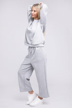 Load image into Gallery viewer, Textured Fabric Top and Pants Casual Set
