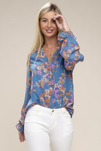 Load image into Gallery viewer, Floral chiffon blouse
